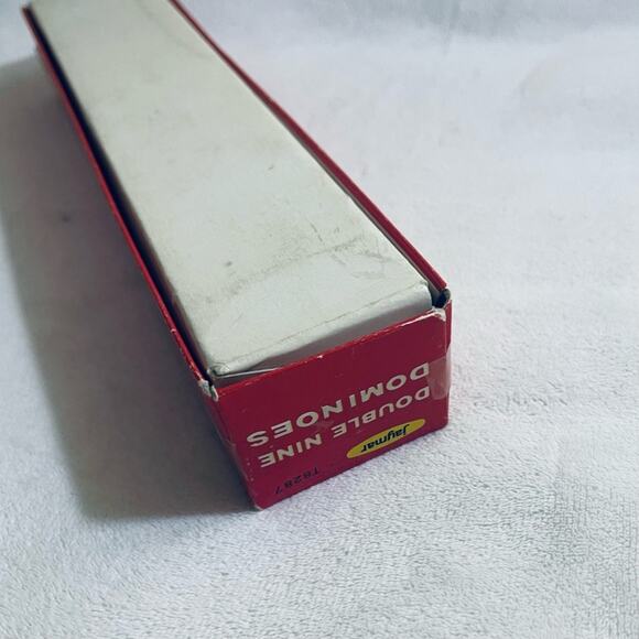 Vintage 1970's Jaymar Double Nine Dominoes Game Complete Black White Dots - Picture 6 of 7